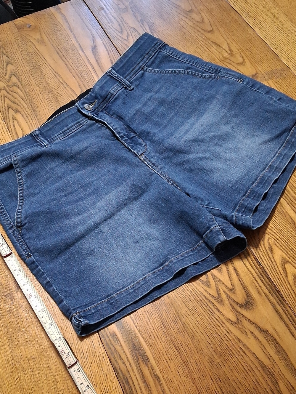 CURVE APPEAL Jeans Womens Shorts 14 / 32 BLUE Used Preowned Denim - Picture 1 of 5